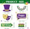 31 Pieces Mardi Gras Photo Booth Props Masquerade Party Photo Booth Props for Mardi Gras New Orleans Party Decorations Masquerade Costume Accessories Funny Selfie Photography